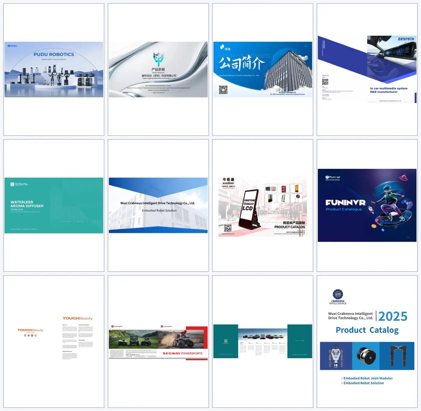 Stack of supplier catalogs collected on site