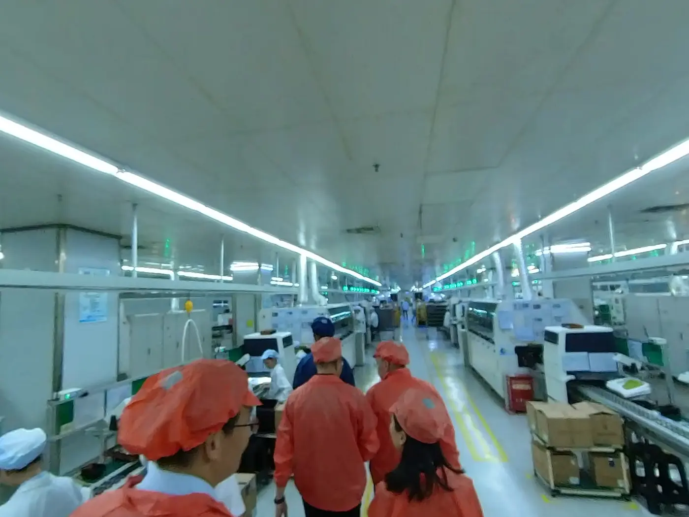 Walking a supplier production line during a factory visit