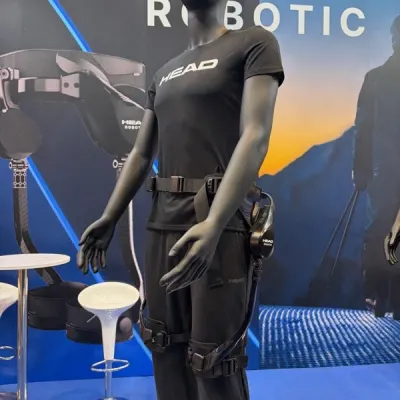 Hip exoskeleton demo · InnoEX, April 2026